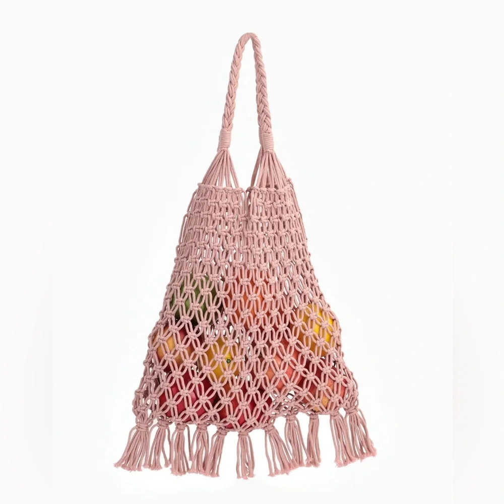 Crochet macrame Shopping tote beach bag